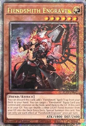 QUARTER CENTURY SECRET RARE Fiendsmith Engraver (Quarter Century Secret Rare) (INFO-EN017) - The Infinite Forbidden 1st Edition