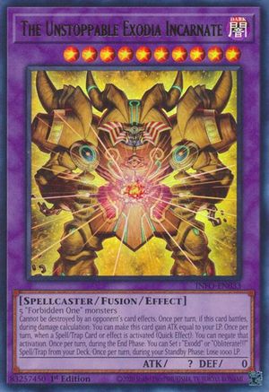 ULTRA RARE The Unstoppable Exodia Incarnate (INFO-EN033) - The Infinite Forbidden 1st Edition