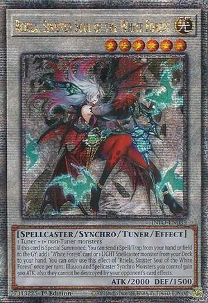 QUARTER CENTURY SECRET RARE Rciela, Sinister Soul of the White Forest (Quarter Century Secret Rare) (INFO-EN039) - The Infinite Forbidden 1st Edition