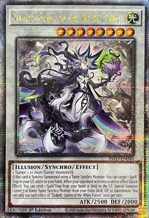 QUARTER CENTURY SECRET RARE Diabell, Queen of the White Forest (Quarter Century Secret Rare) (INFO-EN040) - The Infinite Forbidden 1st Edition