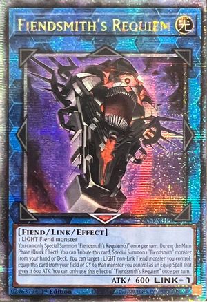 QUARTER CENTURY SECRET RARE Fiendsmith's Requiem (Quarter Century Secret Rare) (INFO-EN046) - The Infinite Forbidden 1st Edition