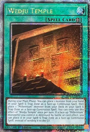 QUARTER CENTURY SECRET RARE Wedju Temple (Quarter Century Secret Rare) (INFO-EN054) - The Infinite Forbidden 1st Edition