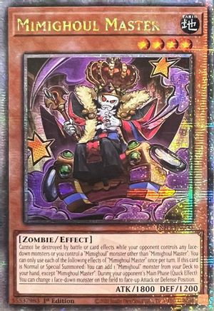 QUARTER CENTURY SECRET RARE Mimighoul Master (Quarter Century Secret Rare) (INFO-EN090) - The Infinite Forbidden 1st Edition