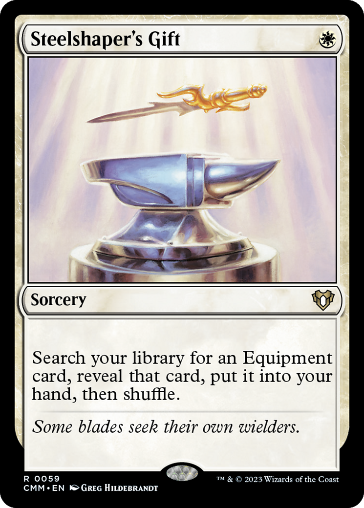 FOIL Steelshaper's Gift (CMM-059) - Commander Masters - Magic The Gathering