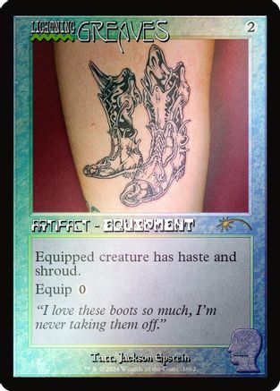 FOIL Lightning Greaves (1662) (Rainbow Foil) (SLD-1662) - Secret Lair Drop Series - Magic The Gathering