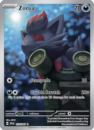 Zorua 75 - SV Shrouded Fable Pokemon Holofoil