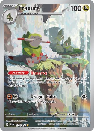 Fraxure 77 - SV Shrouded Fable Pokemon Holofoil