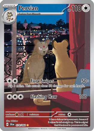 Persian 78 - SV Shrouded Fable Pokemon Holofoil