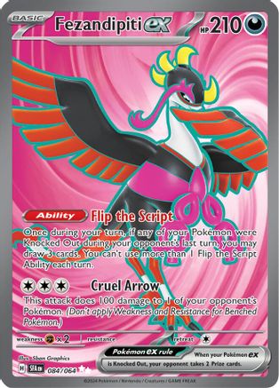 Fezandipiti ex 84 - SV Shrouded Fable Pokemon Holofoil