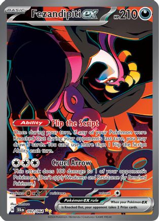 Fezandipiti ex 92 - SV Shrouded Fable Pokemon Holofoil