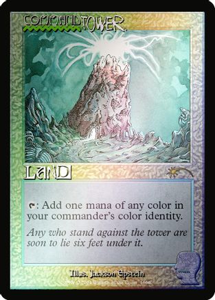 FOIL Command Tower (1666) (Rainbow Foil) (SLD-1666) - Secret Lair Drop Series - Magic The Gathering