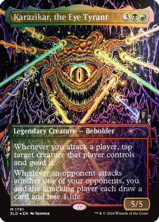 FOIL Karazikar, the Eye Tyrant (Rainbow Foil) (SLD-1791) - Secret Lair Drop Series - Magic The Gathering