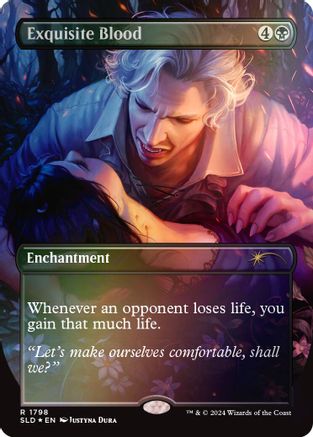 FOIL Exquisite Blood (Rainbow Foil) (SLD-1798) - Secret Lair Drop Series - Magic The Gathering
