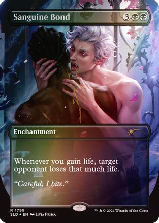 FOIL Sanguine Bond (Rainbow Foil) (SLD-1799) - Secret Lair Drop Series - Magic The Gathering