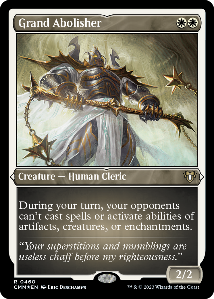 ETCHED FOIL Grand Abolisher (CMM-460) - Commander Masters - Magic The Gathering
