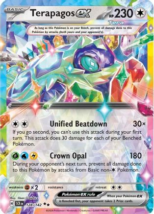 Terapagos ex 128 - Pokemon SV07 Stellar Crown Holofoil