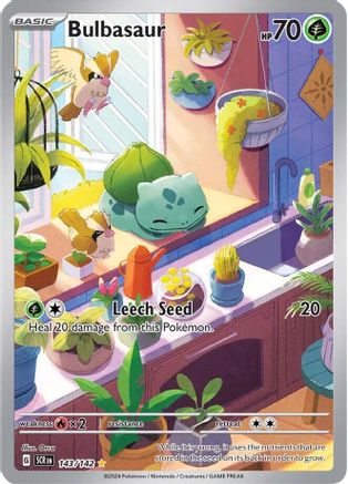 Bulbasaur 143 - Pokemon SV07 Stellar Crown Holofoil