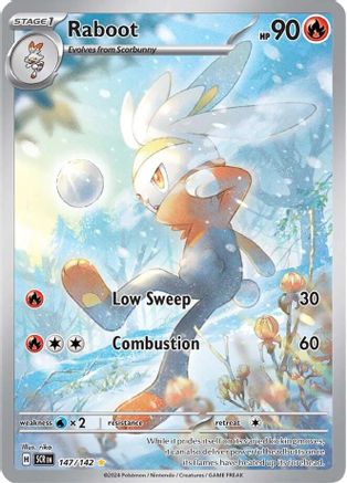 Raboot 147 - Pokemon SV07 Stellar Crown Holofoil