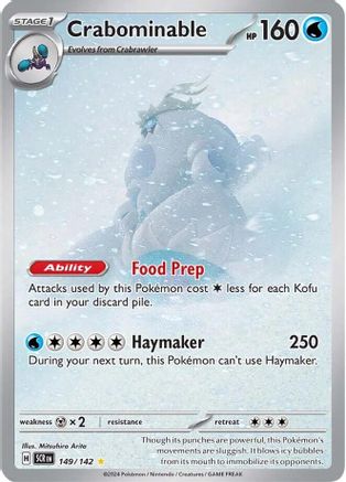 Crabominable 149 - Pokemon SV07 Stellar Crown Holofoil