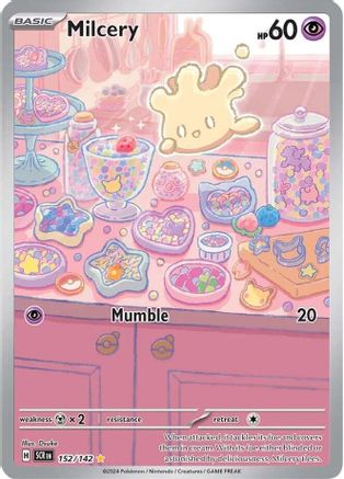 Milcery 152 - Pokemon SV07 Stellar Crown Holofoil
