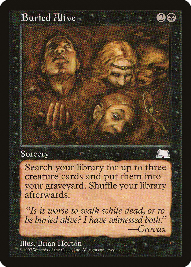 Buried Alive (WTH-063) - Weatherlight - Magic The Gathering