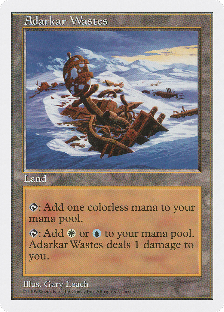 Adarkar Wastes (5ED-410) - Fifth Edition - Magic The Gathering