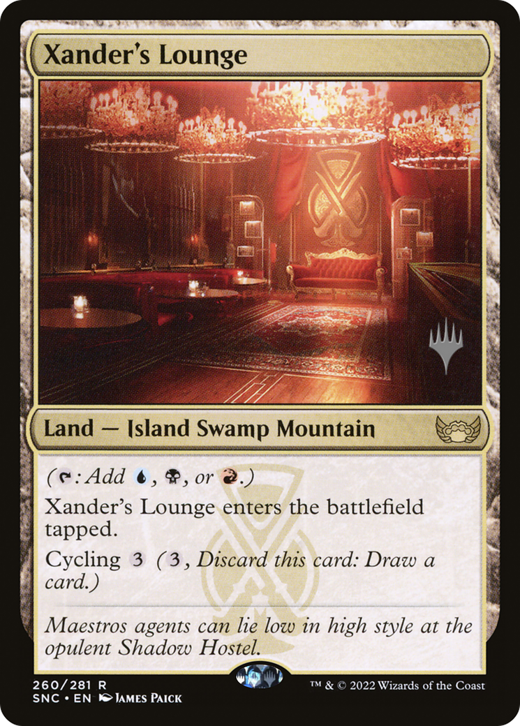 FOIL Xander's Lounge (PPSNC-260P) - Streets of New Capenna Promos - Magic The Gathering