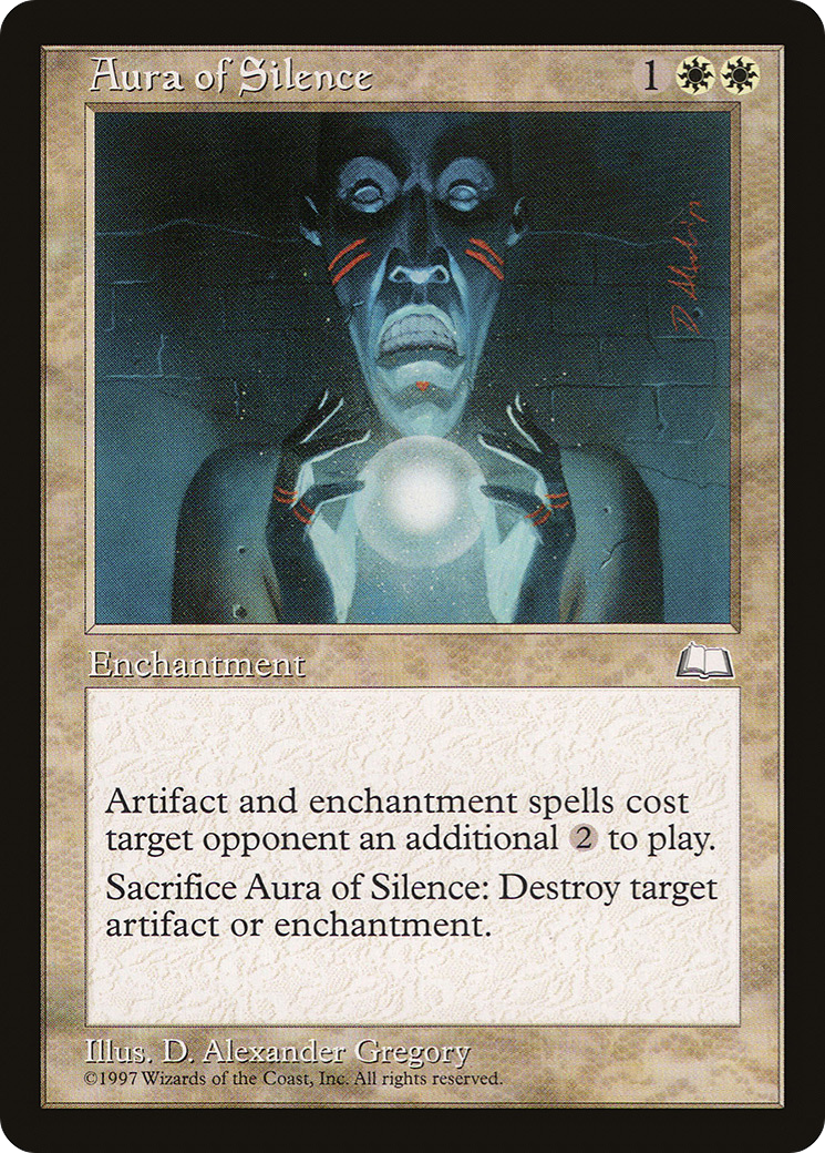 Aura of Silence (WTH-) - Weatherlight - Magic The Gathering