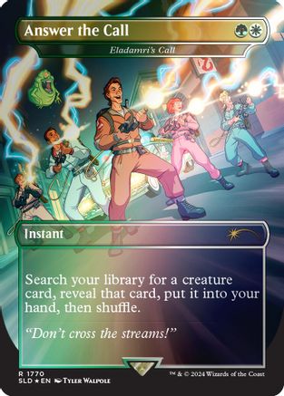 FOIL Answer the Call - Eladamri's Call (Rainbow Foil) (SLD-1770) - Secret Lair Drop Series - Magic The Gathering