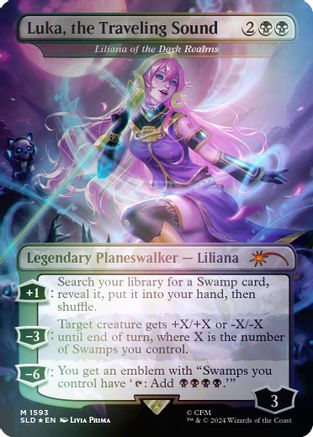 FOIL Luka, the Traveling Sound - Liliana of the Dark Realms (Rainbow Foil) (SLD-1593) - Secret Lair Drop Series - Magic The Gathering