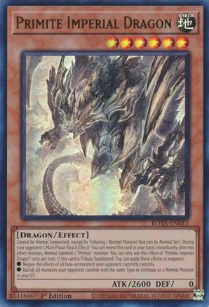 ULTRA RARE Primite Imperial Dragon (ROTA-EN013) - Rage of the Abyss 1st Edition