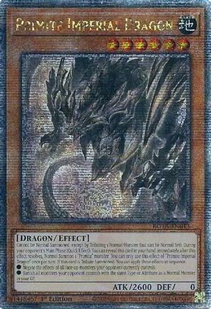 QUARTER CENTURY SECRET RARE Primite Imperial Dragon (Quarter Century Secret Rare) (ROTA-EN013) - Rage of the Abyss 1st Edition