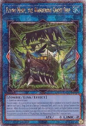 QUARTER CENTURY SECRET RARE Flying Mary, the Wandering Ghost Ship (Quarter Century Secret Rare) (ROTA-EN047) - Rage of the Abyss 1st Edition