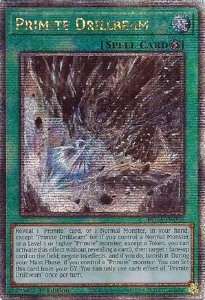 QUARTER CENTURY SECRET RARE Primite Drillbeam (Quarter Century Secret Rare) (ROTA-EN060) - Rage of the Abyss 1st Edition