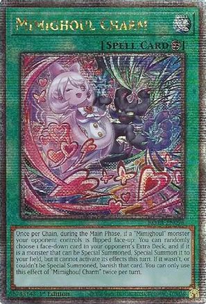 QUARTER CENTURY SECRET RARE Mimighoul Charm (Quarter Century Secret Rare) (ROTA-EN096) - Rage of the Abyss 1st Edition