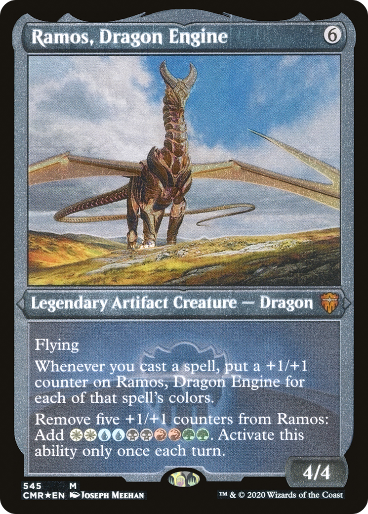 ETCHED FOIL Ramos, Dragon Engine (Foil Etched) (CMR-545) - Commander Legends - Magic The Gathering