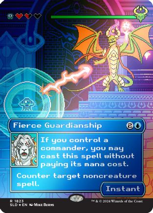 FOIL Fierce Guardianship (Rainbow Foil) (SLD-1823) - Secret Lair Drop Series - Magic The Gathering