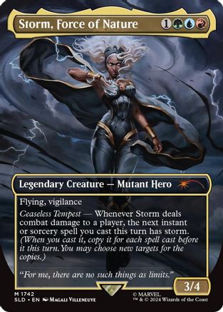 FOIL Storm, Force of Nature (Rainbow Foil) (SLD-1742) - Secret Lair Drop Series - Magic The Gathering