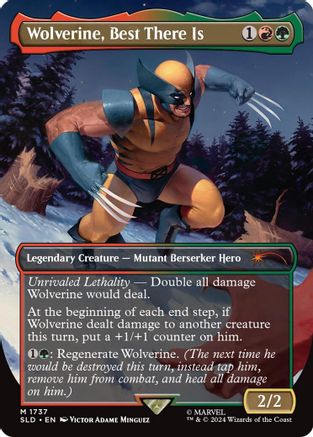 FOIL Wolverine, Best There Is (Rainbow Foil) (SLD-1737) - Secret Lair Drop Series - Magic The Gathering