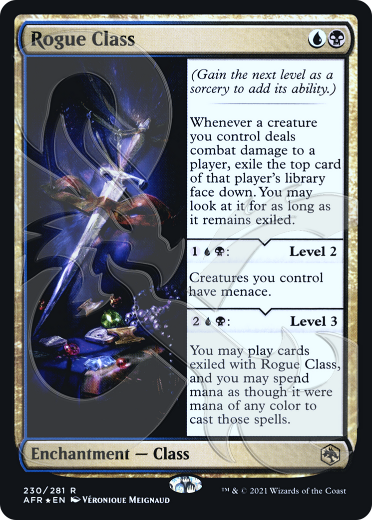 FOIL Rogue Class (AFR&-230A) - Adventures in the Forgotten Realms Promos - Magic The Gathering