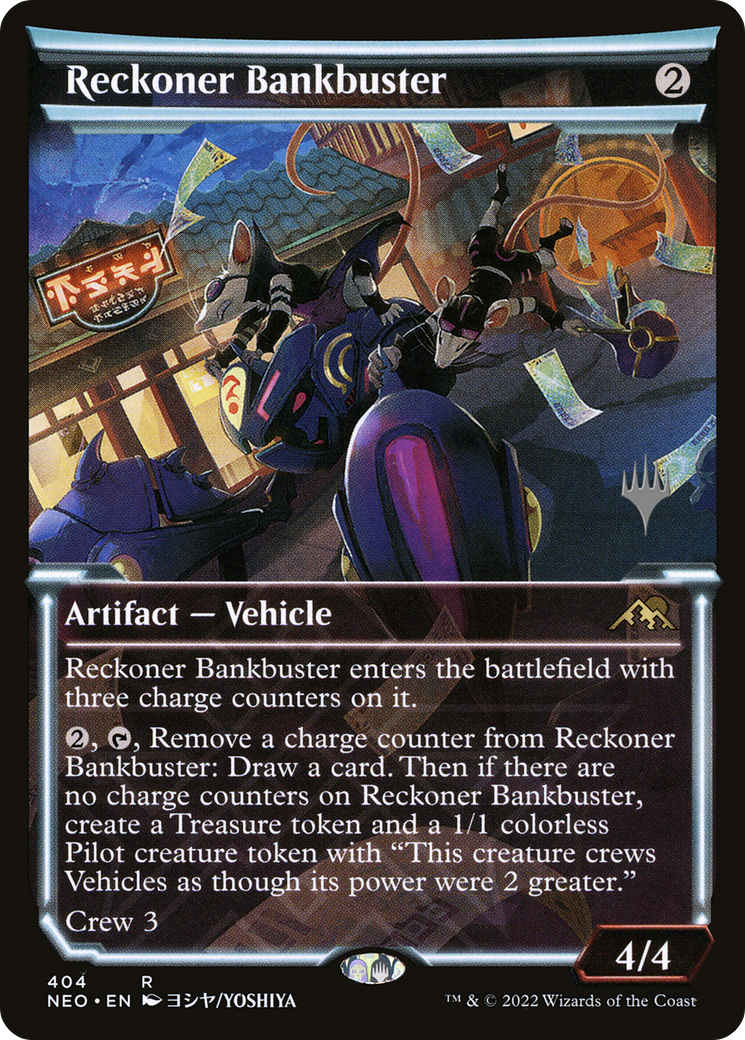 Reckoner Bankbuster (Showcase) (PPBRO-404P) - Kamigawa: Neon Dynasty Promos - Magic The Gathering