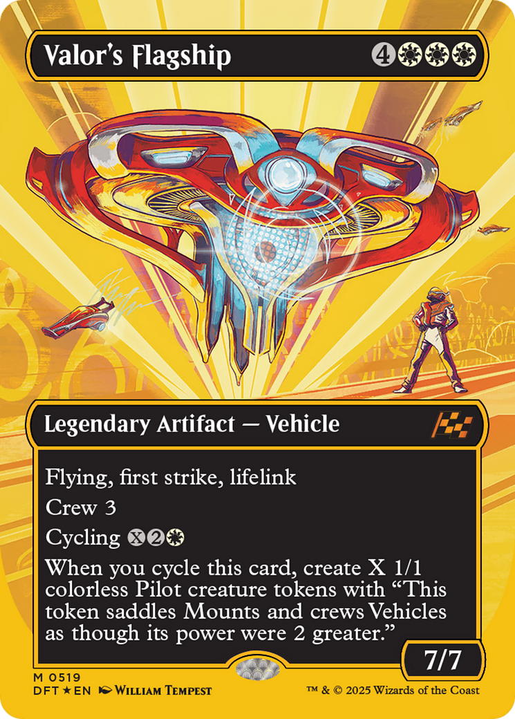 FOIL Valor's Flagship (DFT-519) - Aetherdrift - Magic The Gathering