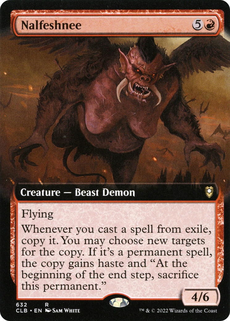 Nalfeshnee (Extended Art) (CLB-632) - Commander Legends: Battle for Baldur's Gate - Magic The Gathering