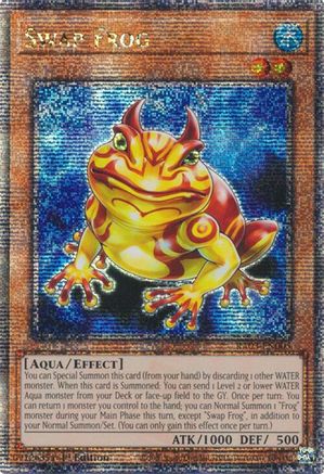QUARTER CENTURY SECRET RARE Swap Frog (Quarter Century Secret Rare) (RA03-EN005) - Quarter Century Bonanza 1st Edition