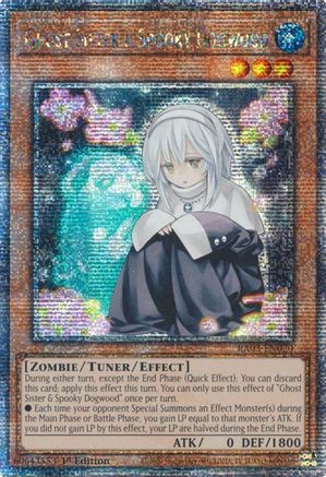 QUARTER CENTURY SECRET RARE Ghost Sister & Spooky Dogwood (Quarter Century Secret Rare) (RA03-EN020) - Quarter Century Bonanza 1st Edition