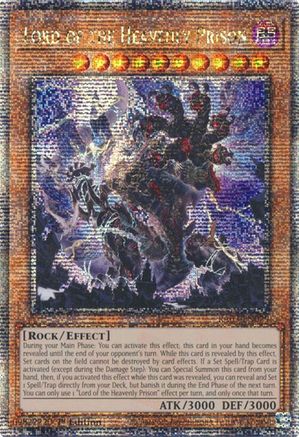 QUARTER CENTURY SECRET RARE Lord of the Heavenly Prison (Quarter Century Secret Rare) (RA03-EN029) - Quarter Century Bonanza 1st Edition