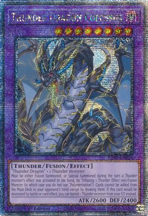 QUARTER CENTURY SECRET RARE Thunder Dragon Colossus (Quarter Century Secret Rare) (RA03-EN036) - Quarter Century Bonanza 1st Edition