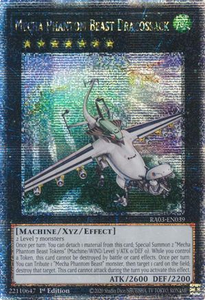 QUARTER CENTURY SECRET RARE Mecha Phantom Beast Dracossack (Quarter Century Secret Rare) (RA03-EN039) - Quarter Century Bonanza 1st Edition