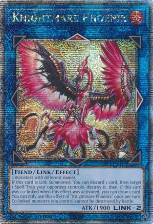 QUARTER CENTURY SECRET RARE Knightmare Phoenix (Quarter Century Secret Rare) (RA03-EN042) - Quarter Century Bonanza 1st Edition
