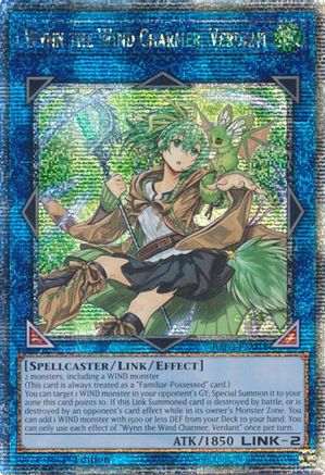 QUARTER CENTURY SECRET RARE Wynn the Wind Charmer, Verdant (Quarter Century Secret Rare) (RA03-EN045) - Quarter Century Bonanza 1st Edition